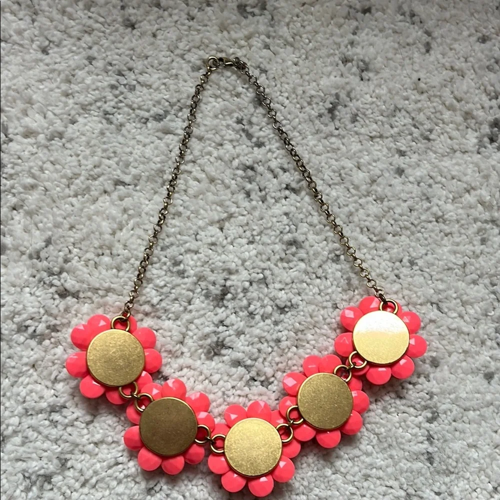 J.Crew Pink Floral Necklace - Picture 4 of 7